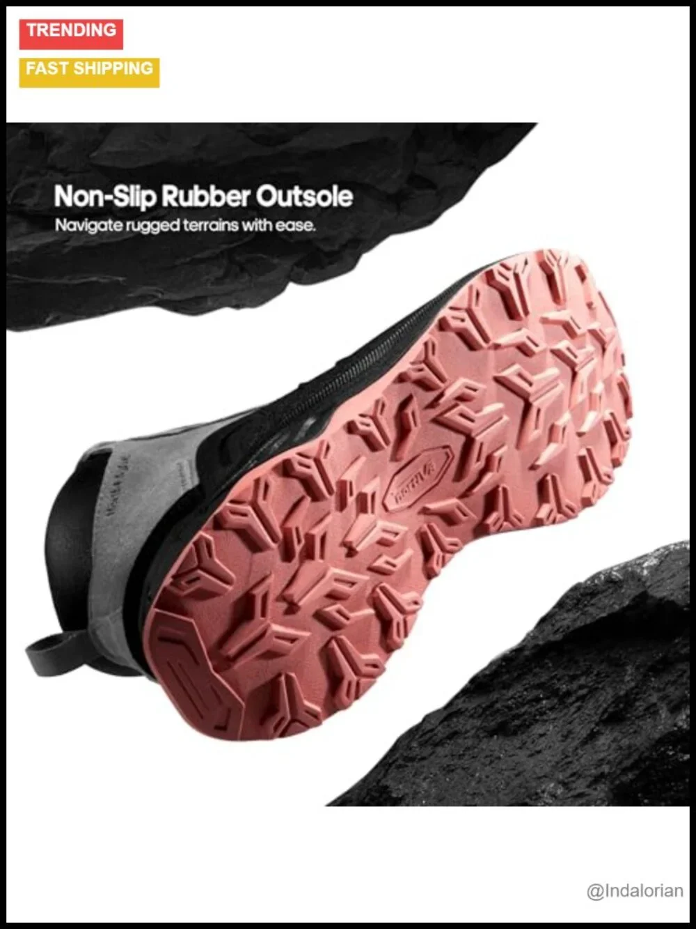 Waterproof Hiking Boots with Suede Upper and Non-Slip Outsole